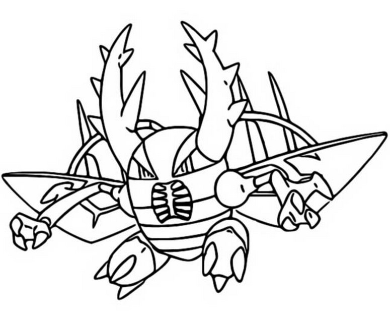 Disegno da colorare Mega Pinsir 127