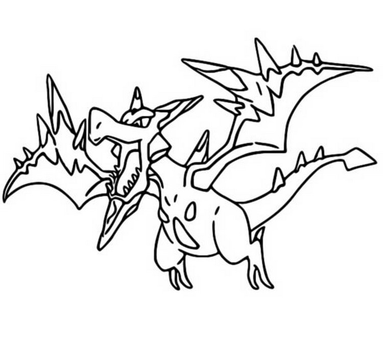 Disegno da colorare Mega Aerodactyl 142