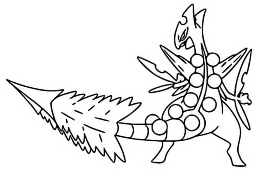 Imprimir Pokémon Sceptile para colorir