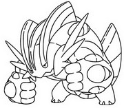 Coloring page Mega Swampert 260