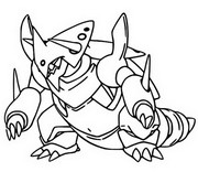 Kleurplaat Mega Aggron 306