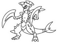 Disegno da colorare Mega Garchomp 445