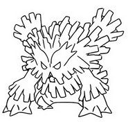 Coloring page Mega Abomasnow 460