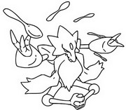 Disegno da colorare Mega Alakazam 65