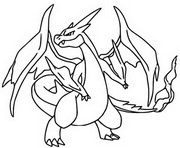 Disegno da colorare Mega Y Charizard 6