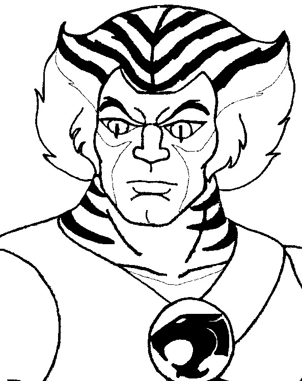 Coloring page Tygra