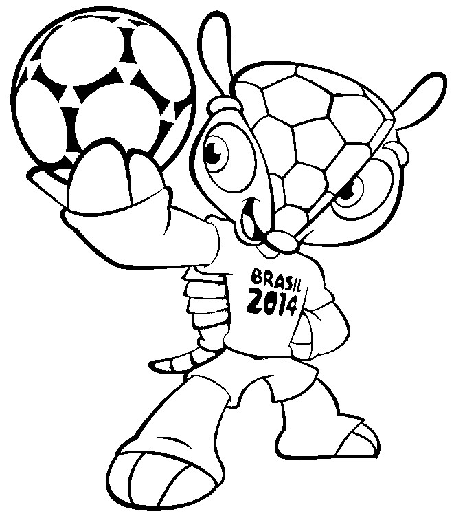 Desenho para colorir Mascote