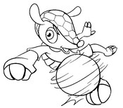 Desenho para colorir Fuleco