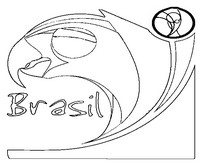 Desenho para colorir Papagaio