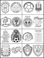 Coloring page Round of 16