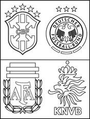 Coloring page Semi-finals