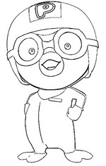 Coloring Pages Pororo - Morning Kids