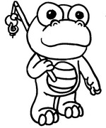 Desenho para colorir - Crong - Pororo