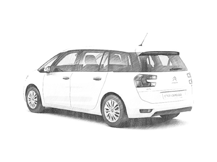 Desenho para colorir C4 Picasso