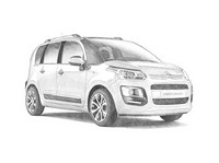 Zeichnung zum Ausmalen - C3 Picasso - Auto Citroen