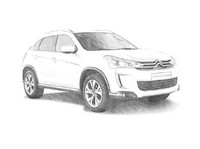 Lámina para colorear - C4 Aircross - Coches Citroen
