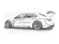 Dibujo para colorear WTCC C-Elysee Sebastien Loeb