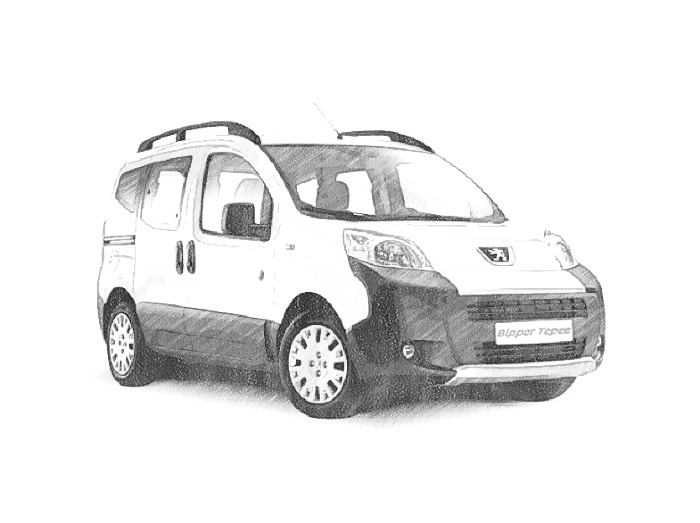 Disegno da colorare Peugeot Bipper