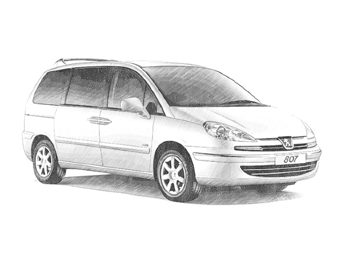 Disegno da colorare Peugeot 807