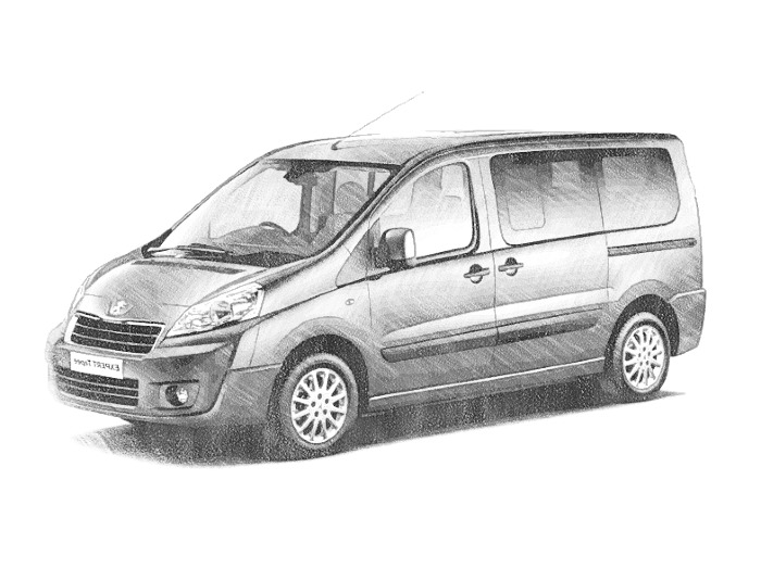 Disegno da colorare Peugeot Expert