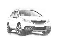 Desenho para colorir Peugeot 2008