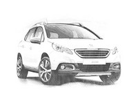 Disegno da colorare Peugeot 2008