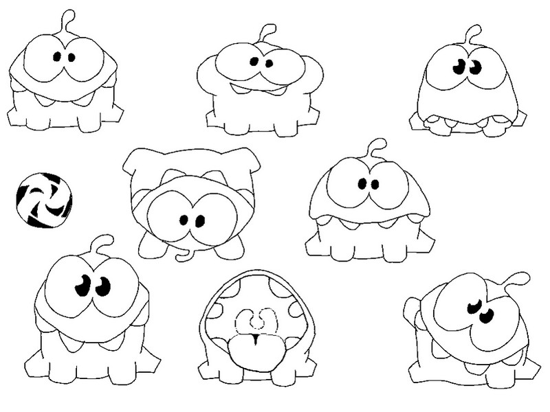 Desenho para colorir Cut the Rope