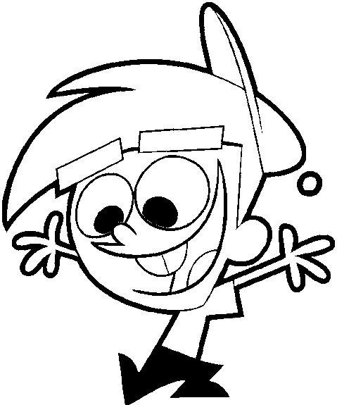 Desenho para colorir Timmy Turner