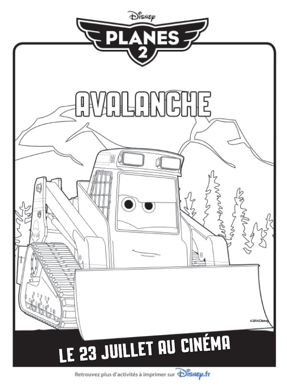 Coloriage Avalanche