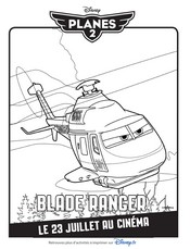 Ilustração para colorir - Blade Ranger - Aviões 2 Heróis do Fogo ao Resgate 