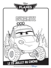 Coloriage à imprimer - Dynamite - Planes 2