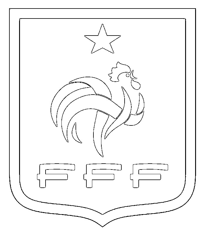 Dibujo para colorear Equipo de Francia de futbol