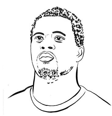 Dibujo para colorear Patrice Evra