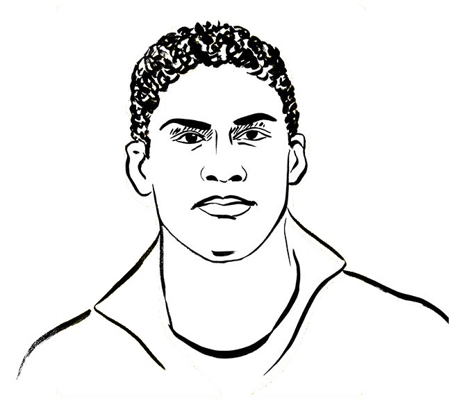 Malvorlagen Frankreichs Fussballnationalmannschaft Raphael Varane 1