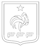 Coloriage Ecusson équipe de France football
