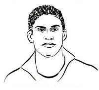 Kleurplaat Raphaël Varane