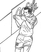 Coloring page Zinédine Zidane