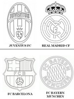 Disegno da colorare UEFA Champions League 2015
