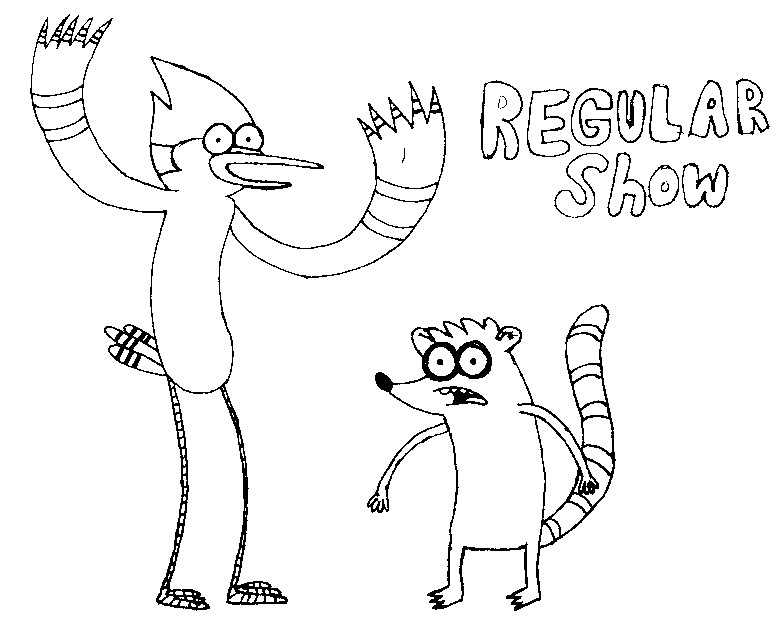 Disegno da colorare Regular show