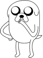 Kleurplaat - Adventure time: Jake - Copa Toon