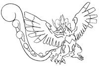 Kleurplaat Pokémon alternatieve vorm 641 Tornadus