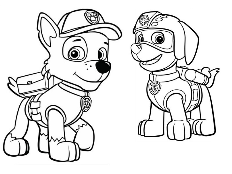 Målarbok Paw Patrol