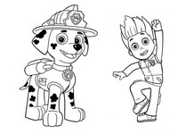 Målarbok Paw Patrol