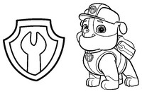 Målarbok Paw Patrol