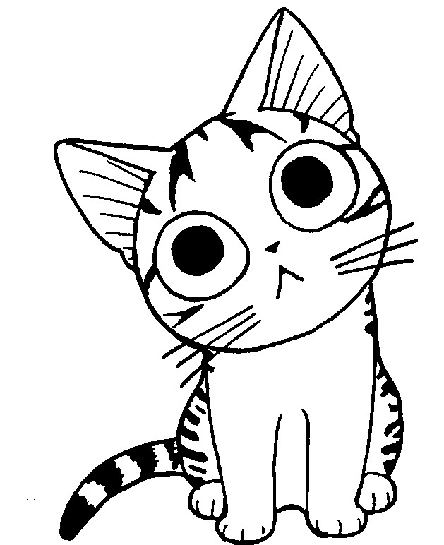 Coloriage Chi une vie de chat : Chi le petit chat 2