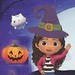 Kleurplaten Gabby's poppenhuis - Halloween