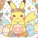 Disegni da colorare Pokémon di Pasqua