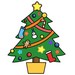 Malebog juletræ