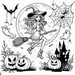 Desenhos para colorir Jogo de Halloween - encontre as 7 diferenças