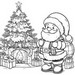 Coloring Pages Christmas game - Find the 7 differences